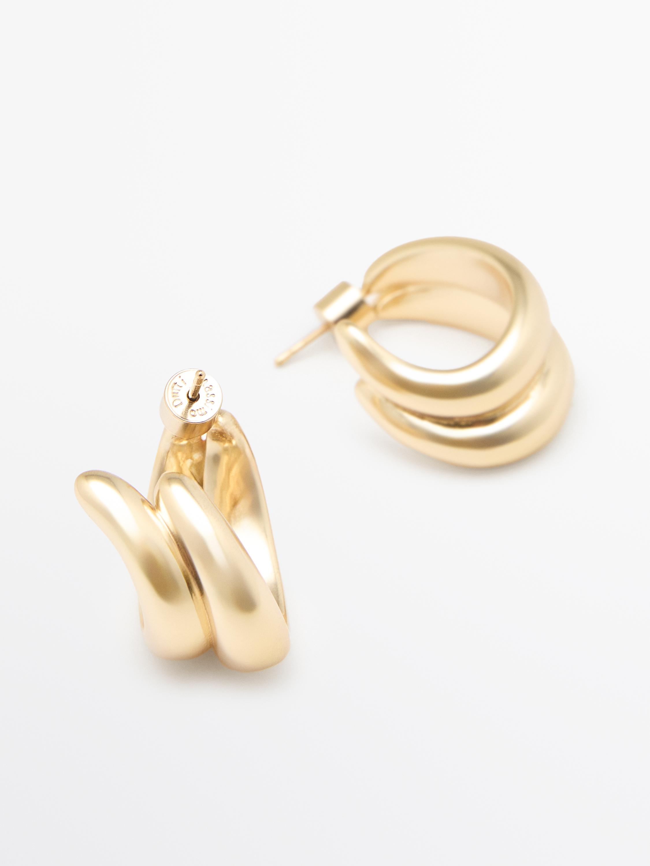 Wraparound hoop earrings